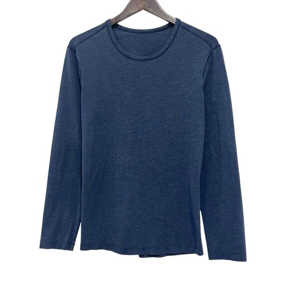 lululemon athletica Other - Lululemon Mens Size M Classic 5 Year Basic Long Sleeve Blue Crewneck T-Shirt euc